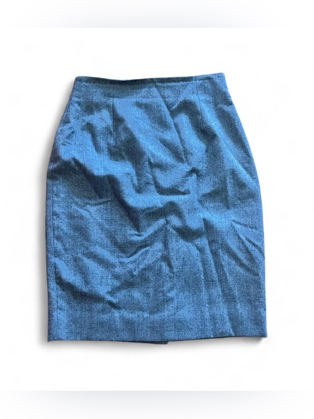 Vintage 100% Wool Gray Pencil Skirt - Women's Tailored Style